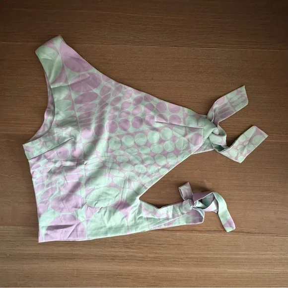 NWOT House of Sunny Purple Haze Party Pants and matching sample top, size S - Picture 7 of 7